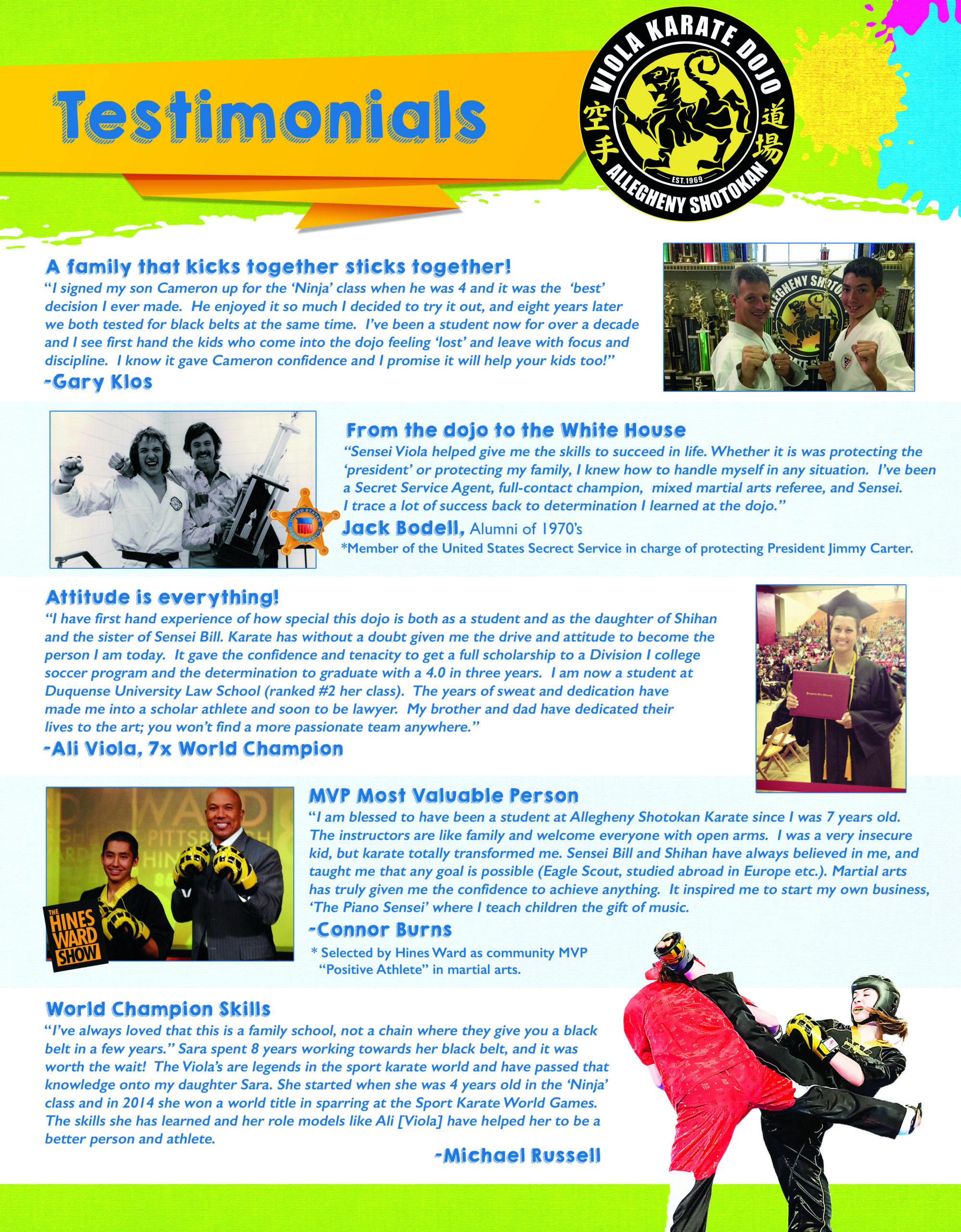 Norwin ninja Testimonials