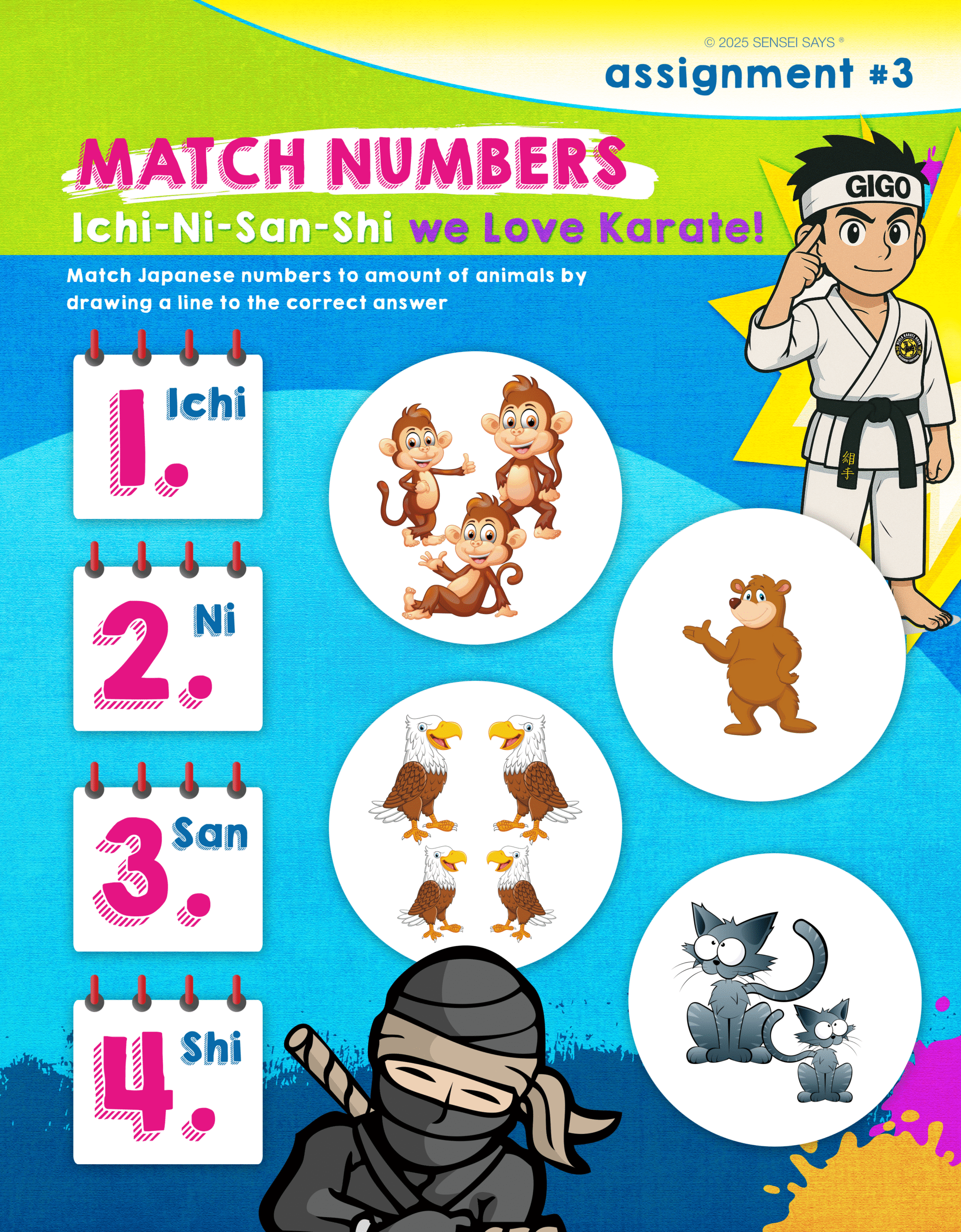 nursery ninjas counting