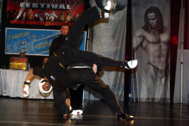 karate cartwheel kick